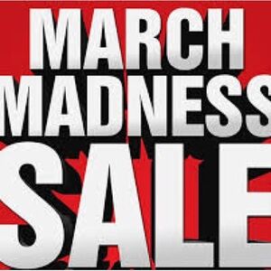 My March Madness Sale! 15% Off any regularly Priced Item. Mention this at Offer!